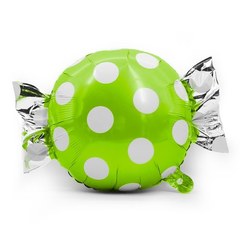 Фигура "Конфета, белые точки" салатовый 61 см