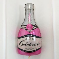 Фигура "Бутылка Шампанское" розовый 99 см