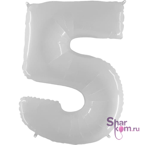 "Цифра 5" белая