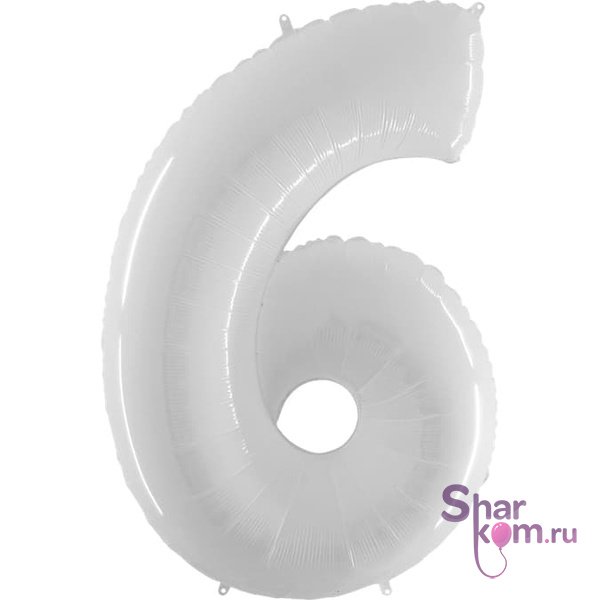 "Цифра 6" белая