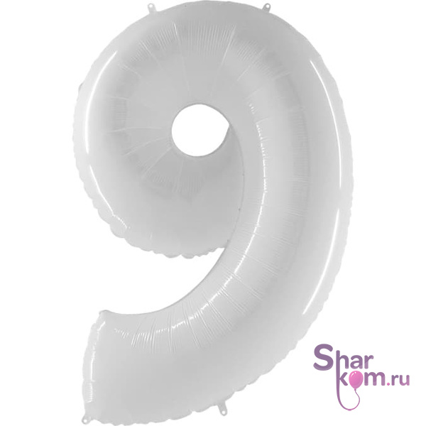 "Цифра 9" белая