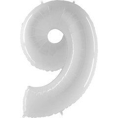 "Цифра 9" белая