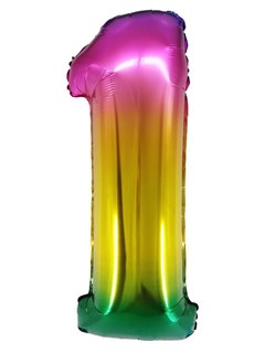 "Цифра 1" Радужный, Градиент