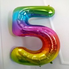 "Цифра 5" Радужный, Градиент