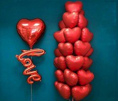 Композиция из шаров "Большая Любовь"