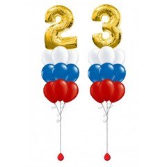 Композиция из шаров "23 февраля"