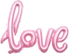 Надпись "Любовь" (LOVE) - 104 см. Розовая