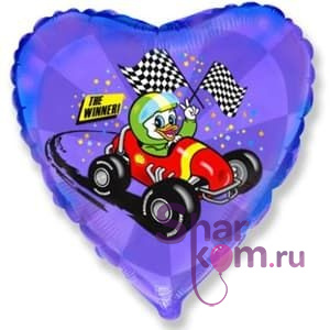 Фольгированное сердце "Луи Дак"