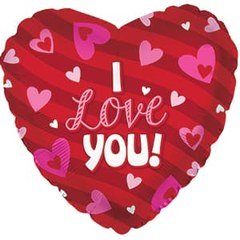Фольгированное сердце "Я тебя люблю" (I Love You)