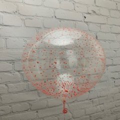 "Шар с мелким конфетти" розовое золото