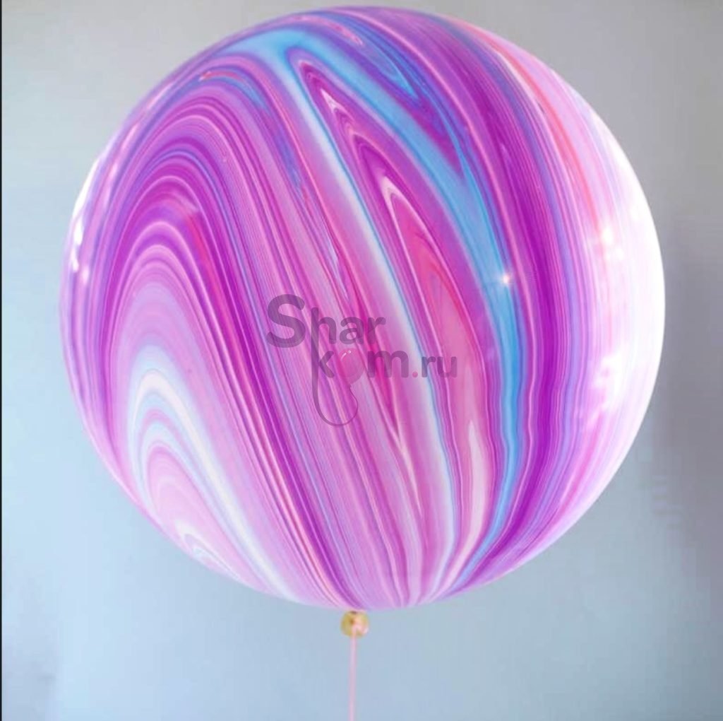 Большой шар "Супер агат розовый"- 91 см.