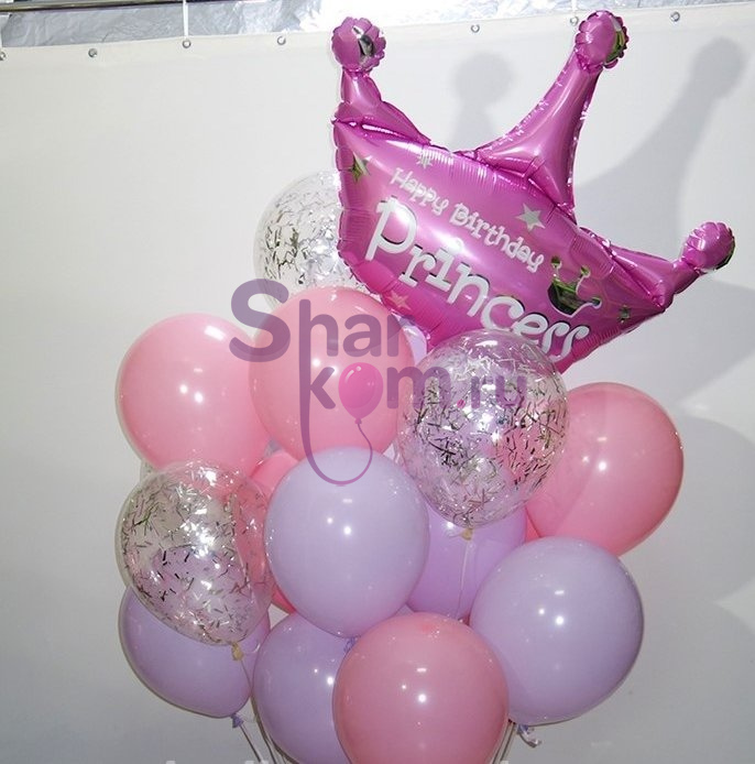 Композиция из шаров "С днем рождения, Принцесса!"