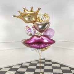 Композиция из шаров "Королева Кисс"