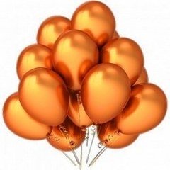 Облако из шаров "Оранжевый металлик"