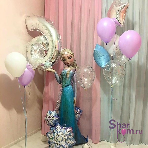 Композиция из шаров "Эльза" 50012