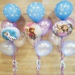 Композиция из шаров "Фонтаны в стиле Холодно сердце"