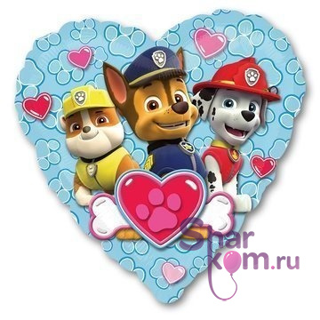 Фольгированный шар "Щенячий Патруль"