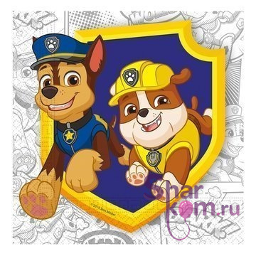 Салфетки "Крепыш и Чейс" 20 штук