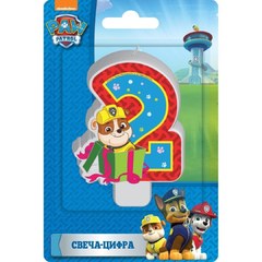 Свеча "2" Щенячий патруль