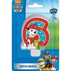 Свеча "6" Щенячий патруль