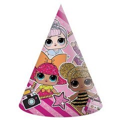 Колпачки "Кукла ЛОЛ (LOL)" 6 штук