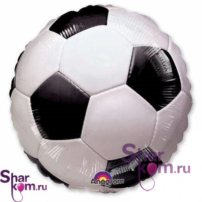 Фольгированный Круг "Футбольный мяч"