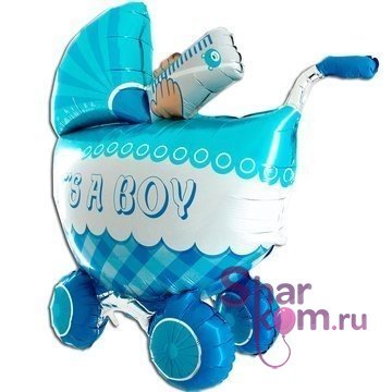 Фольгированный шар " Коляска детская"