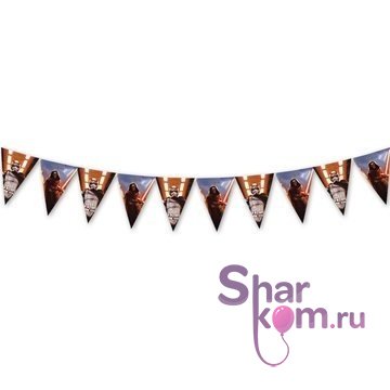 Гирлянда-вымпел "Звёздные войны"