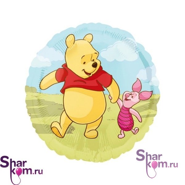 Фольгированный Круг "Винни-Пух" Дисней (Disney)