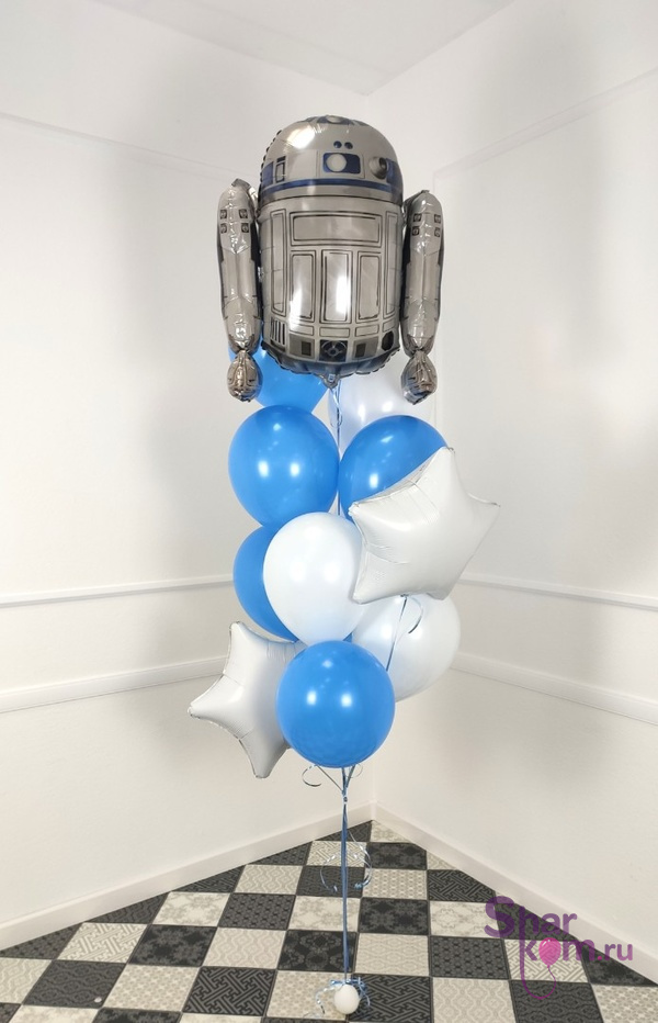 Композиция из шаров "R2-D2"