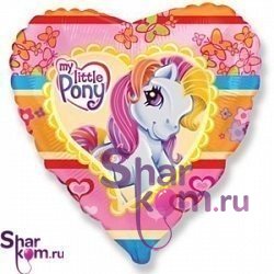 Фольгированное сердце "Мой маленький Пони (My little Pony)"
