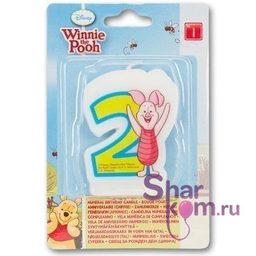 Свеча 2 "Винни Пух" 6 см.