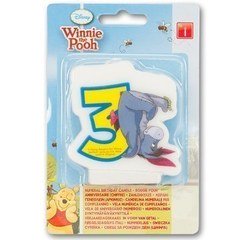 Свеча 3 "Винни Пух" 6 см.
