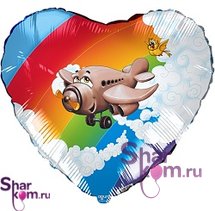 Фольгированное сердце 
