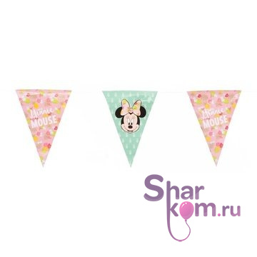 Гирлянда "Микки Маус, с праздником" 2,3 м.