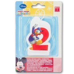 Свеча "2" Скруджи, 6 см.