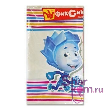 Скатерть "Фиксики" 1,4 х 2,6 м.