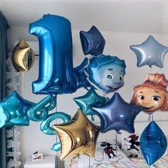 Композиция из шаров "Фиксики вперёд!"