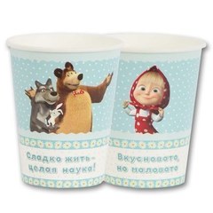 Набор стаканов "Маша и Медведь.Все вместе" 6 шт.