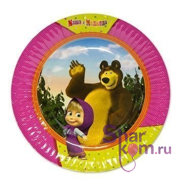 Тарелки "Маша и Медведь" 6 шт.