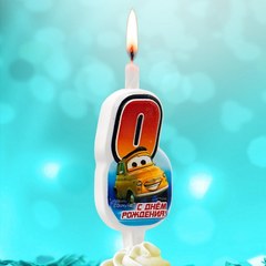Свеча "0" Тачки, 10 см.