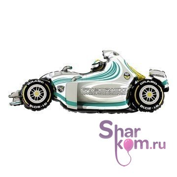 Фигура "Гоночная машина.Белая" 124 см