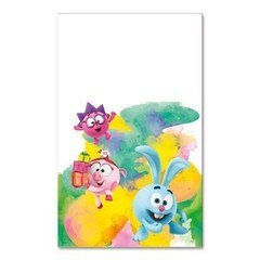 Скатерть "Смешарики" 1,4 х 2,6 м.