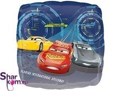 Фольгированный Квадрат "Тачки"