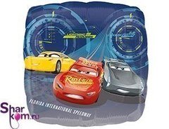 Фольгированный Квадрат "Тачки"