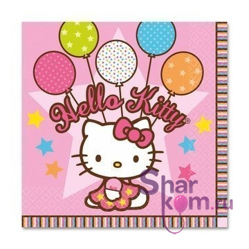 Салфетки "Хеллоу Китти (Hello Kitty)" 16 шт.