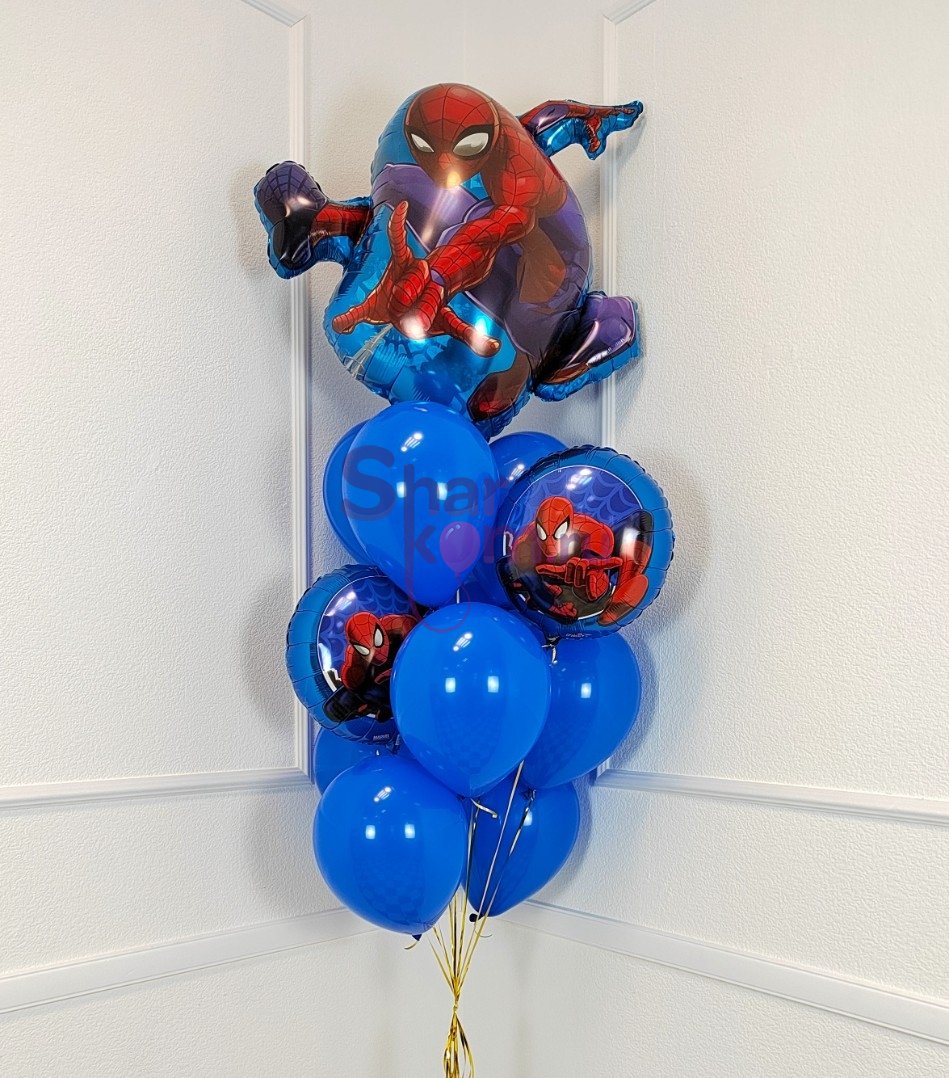Композиция из шаров "Человек-паук"