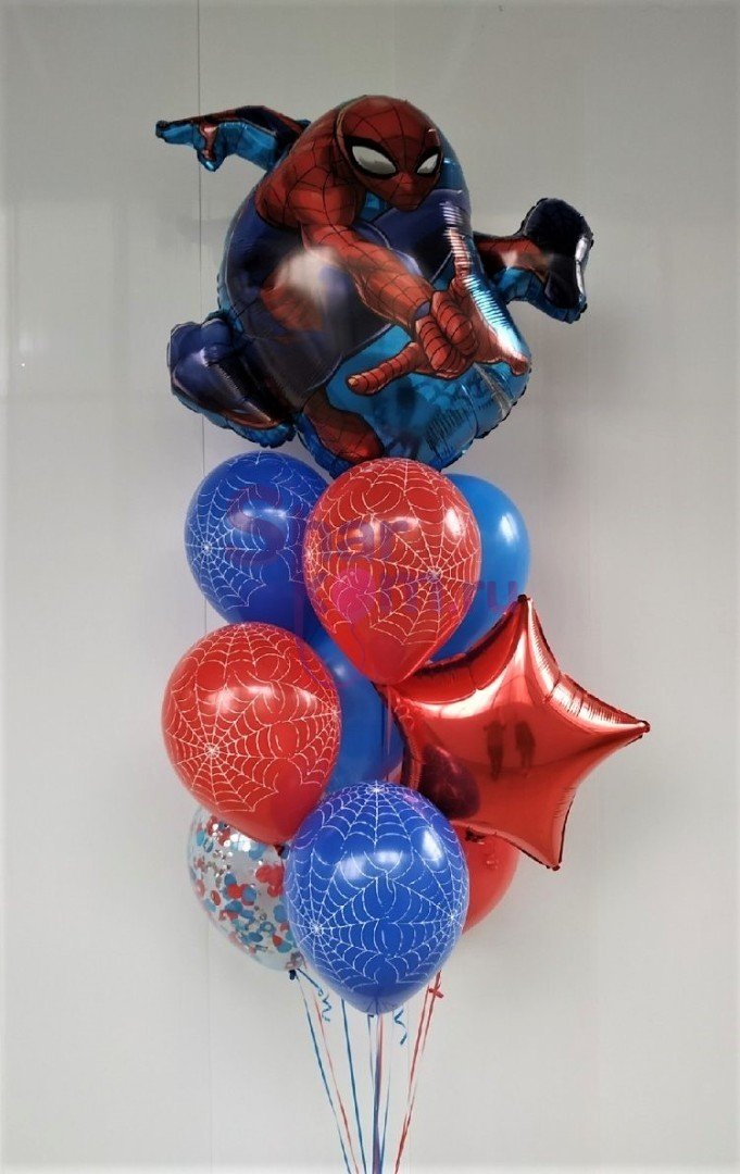 Композиция из шаров "Вперёд,Человек-паук"
