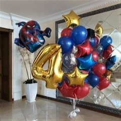 Композиция из шаров "Воздушный Человек-паук"