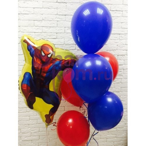 Композиция из шаров "Вау,Человек-паук"